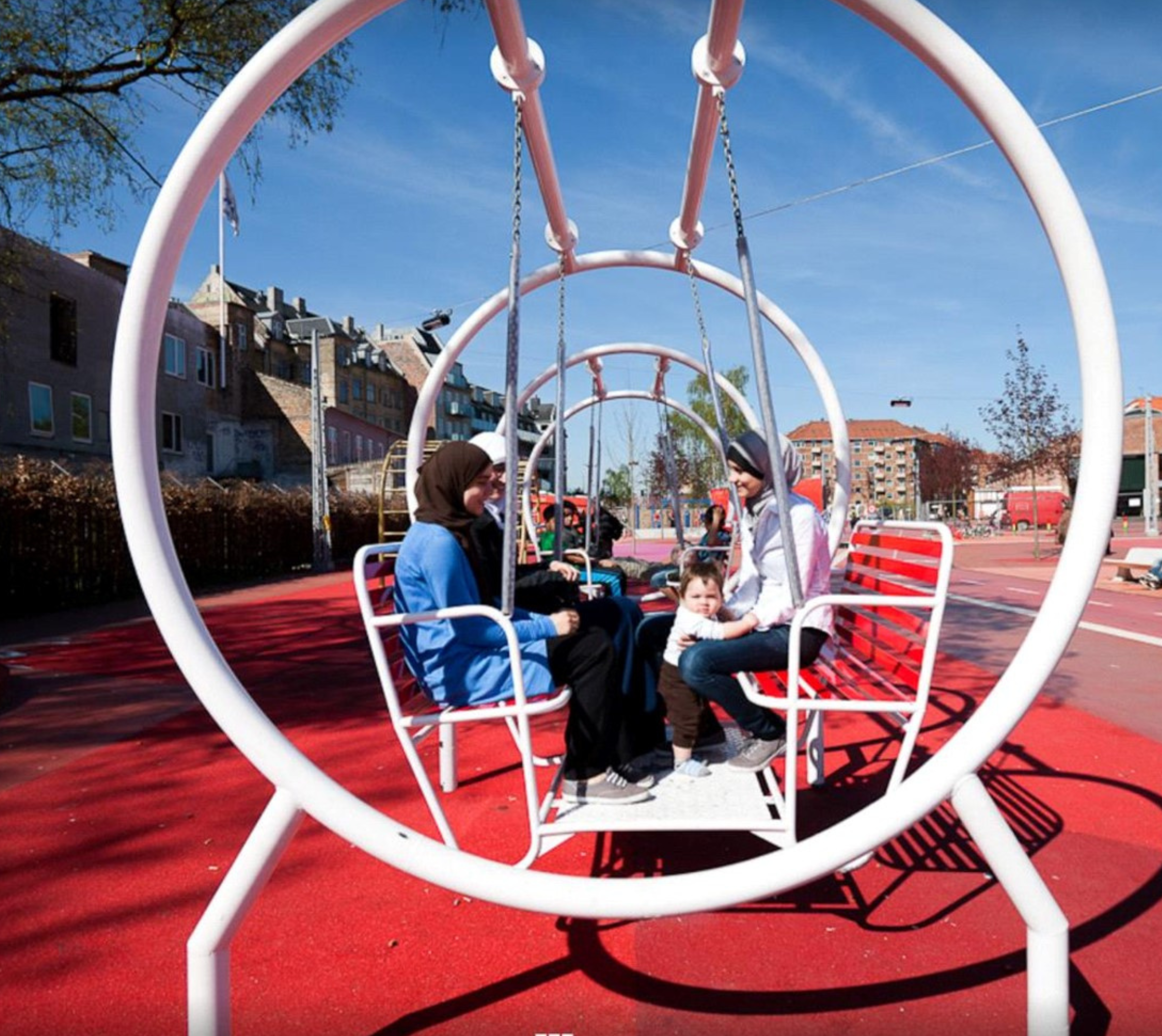 11. Copenhagen, the Superkilen park, a play structure