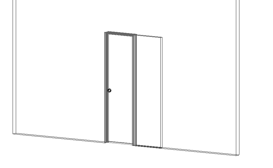 Lualdi L7 pocket door 60x210 cm skp sketchup