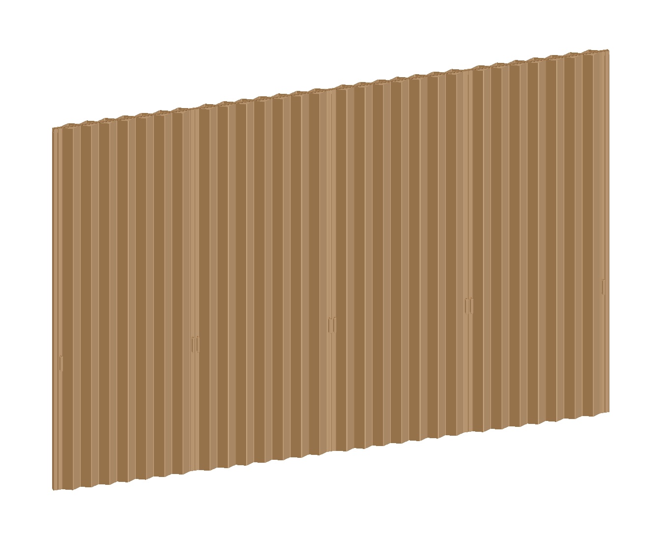 Dooor Multiple with profile visible standard track 3d cad
