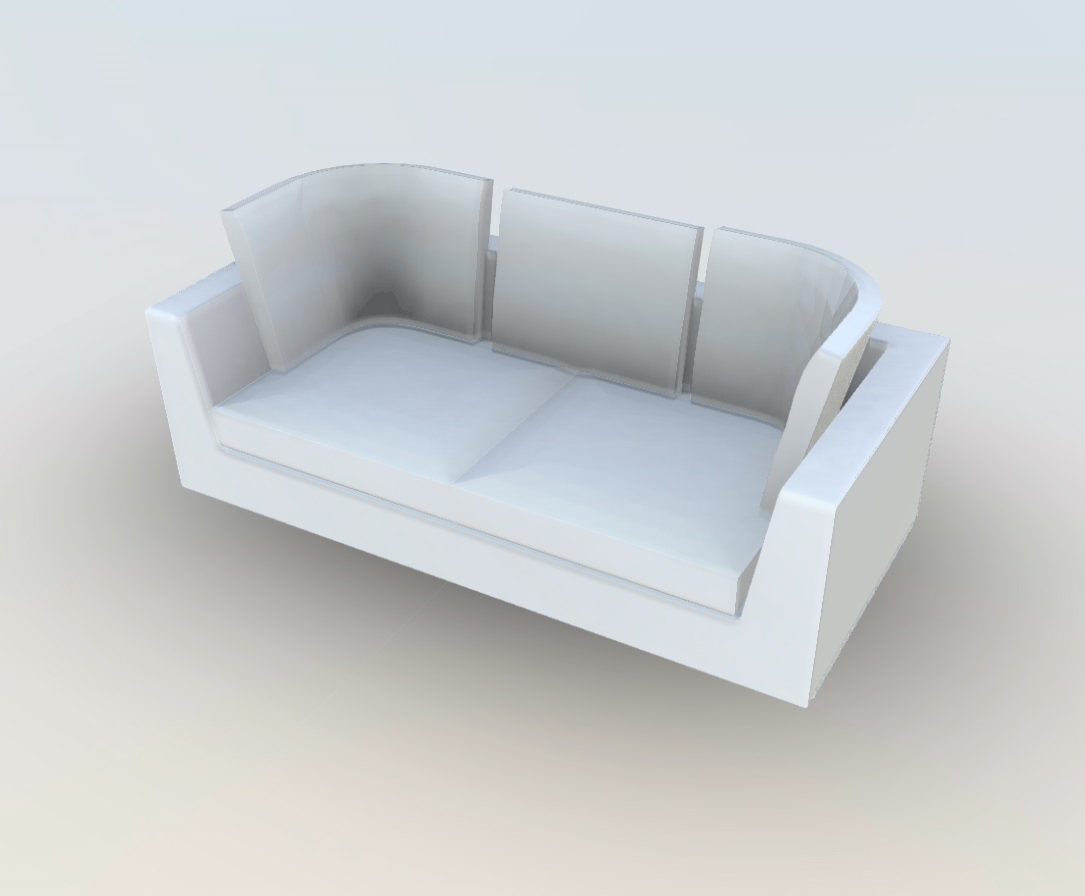 Maxalto Otium Soft 9NU210AD skp 3d sketchup sofas
