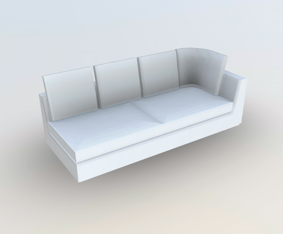 Maxalto Otium Soft 9NU232D skp 3d sketchup sofas