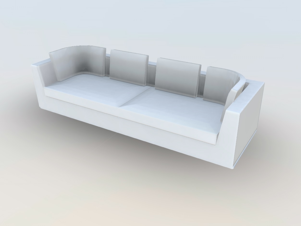 Maxalto Otium Soft 9NU288 2 skp 3d sketchup sofas