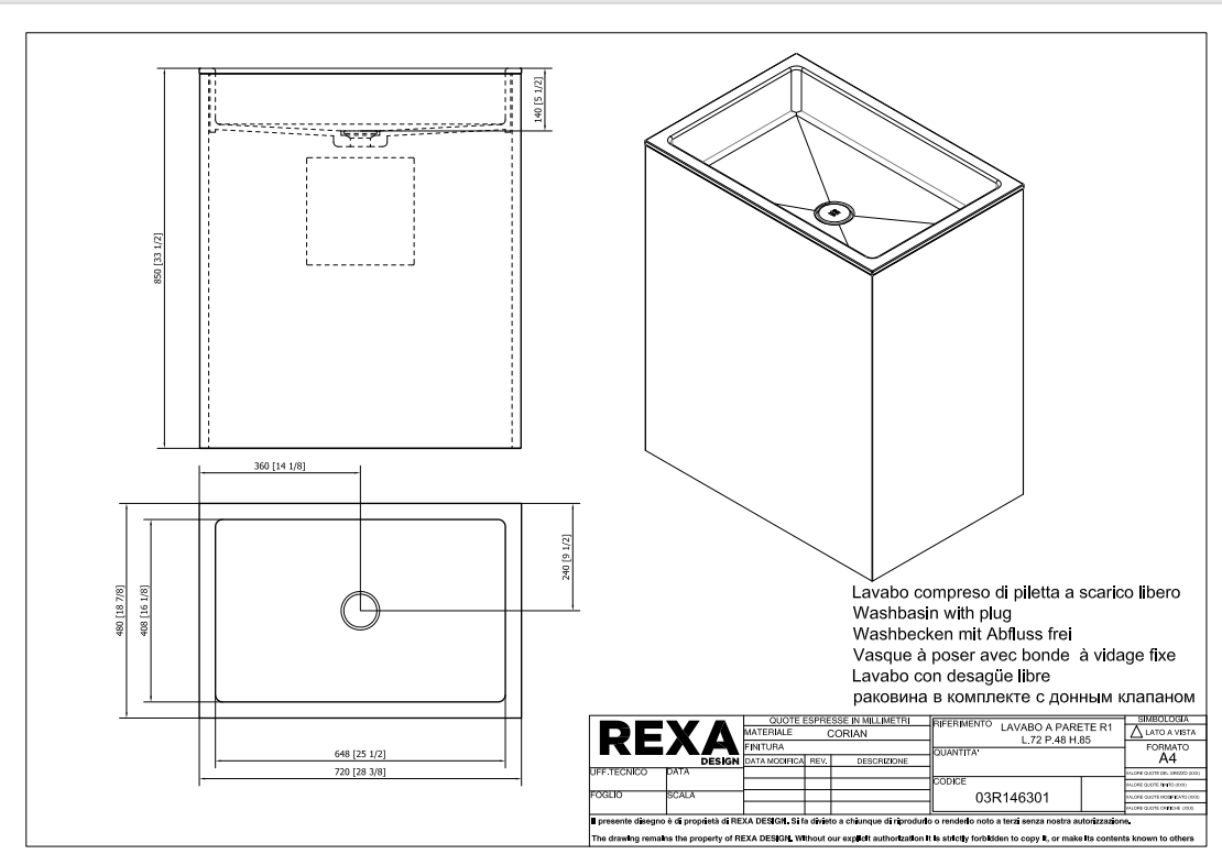 Rexa Lavabo Parete R1 L72 P48 H85 03R146301 .pdf