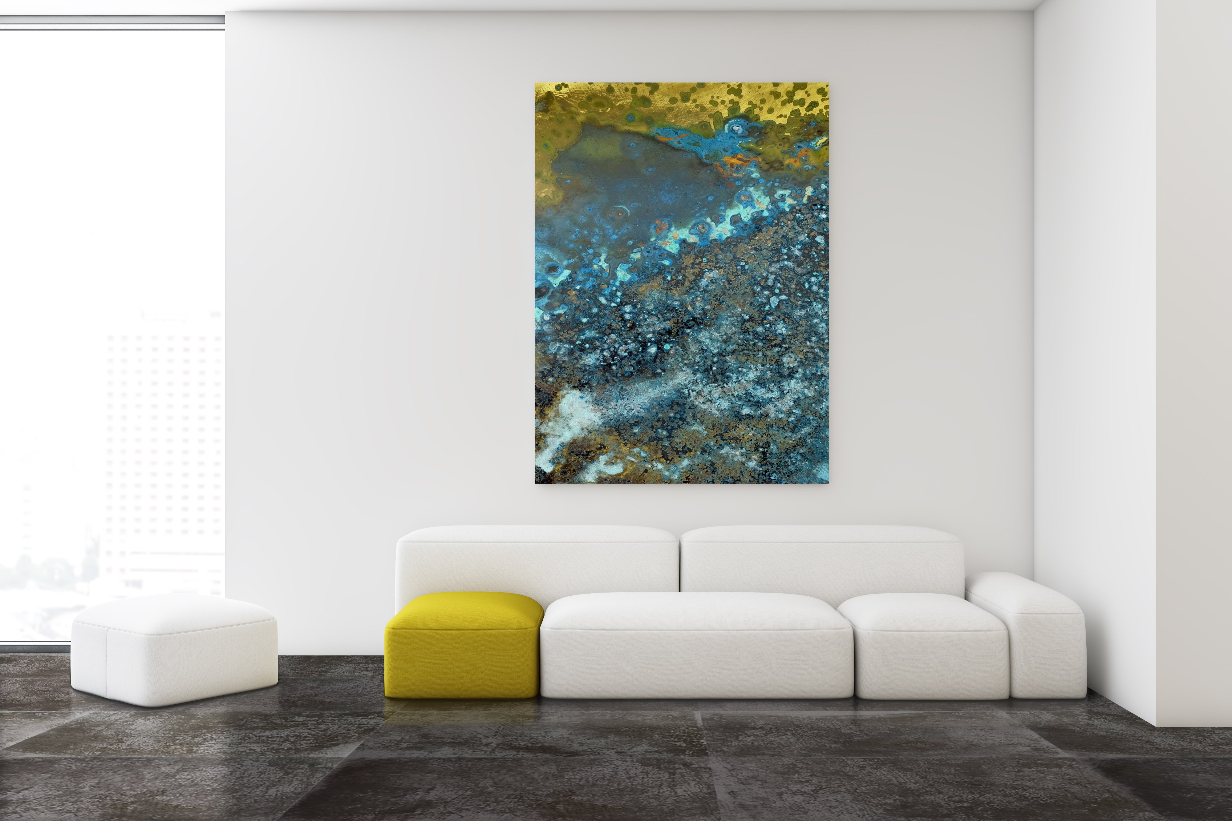 Planium cemento inox e quadro