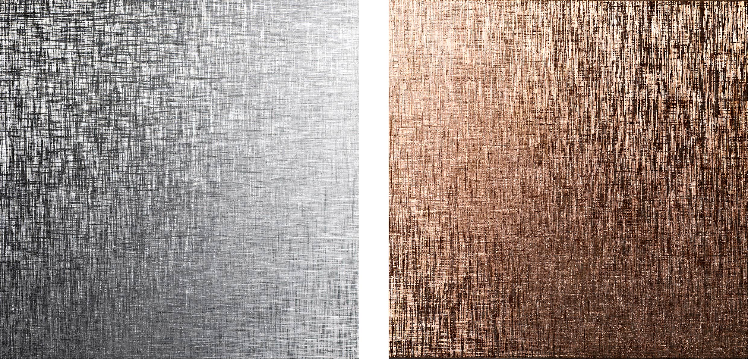 Planium steel and copper textures