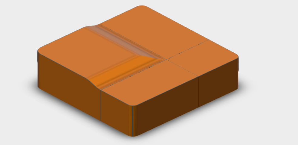 Download dwg CAD model Bend Sofa B2P 