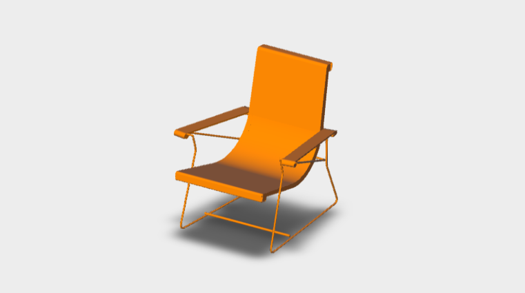 Download dwg CAD model JJ Armchair PJ85FN 