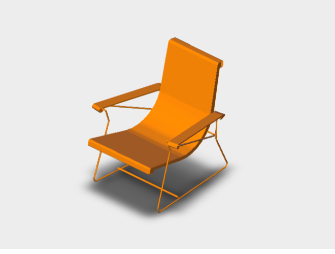 Download dwg CAD model JJ Armchair PJ99DN 