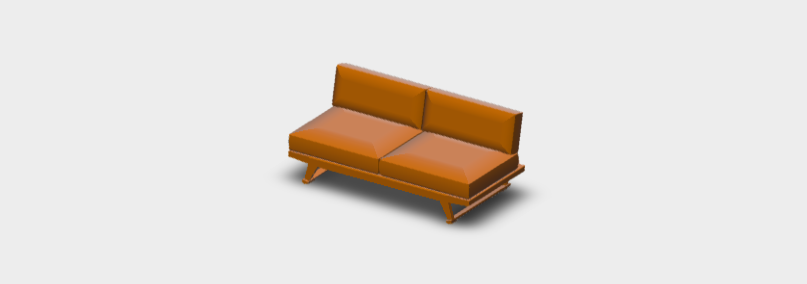 Download dwg CAD model Gio Sofa GO192C