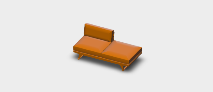 Download sketchup model Gio Sofa GO192CS 