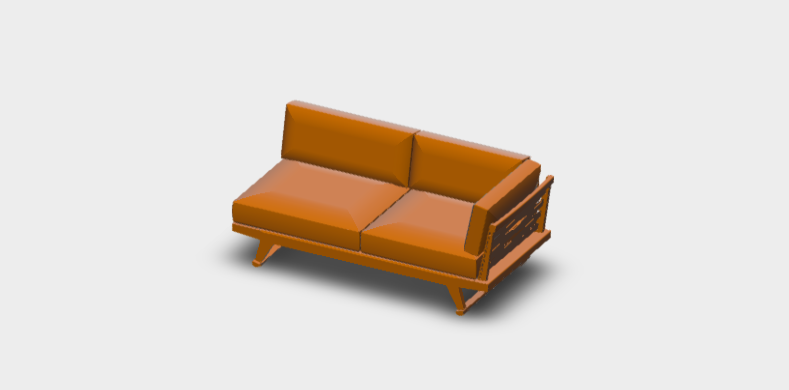 Download dwg CAD model Gio Sofa GO197AD