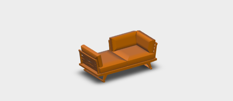 Download sketchup model Gio Sofa GO203LD