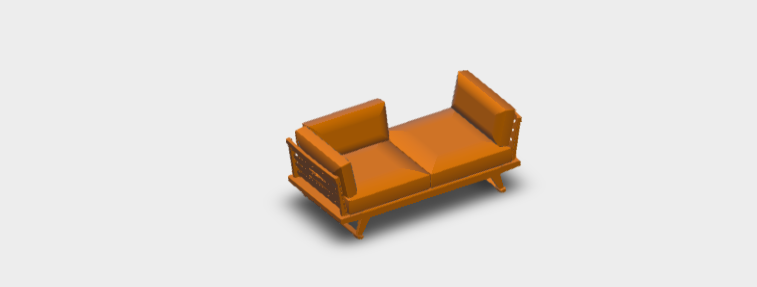 Download dwg CAD model Gio Sofa GO203LS 
