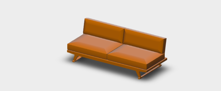 Download sketchup model Gio Sofa GO227C 