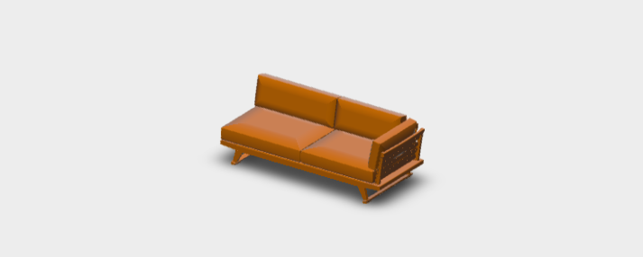Download dwg CAD model GO233AD Gio Sofa 