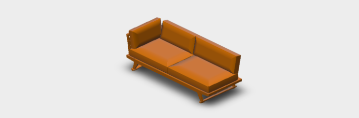Download BIM Model ifc Gio Sofa GO233TS