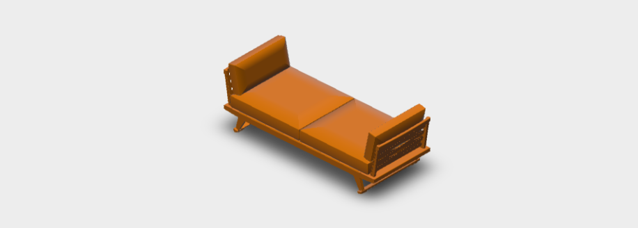 Download dwg CAD model Gio Sofa GO238L