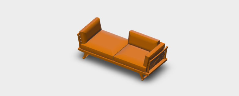 Download sketchup model Gio Sofa GO238LD 