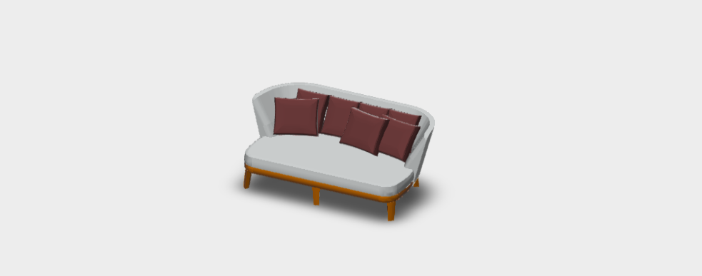 Download dwg CAD model Febo Sofa 2802ACT
