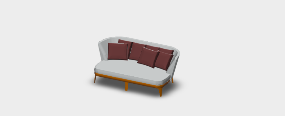 Download dwg CAD model Febo Sofa 2802AT 