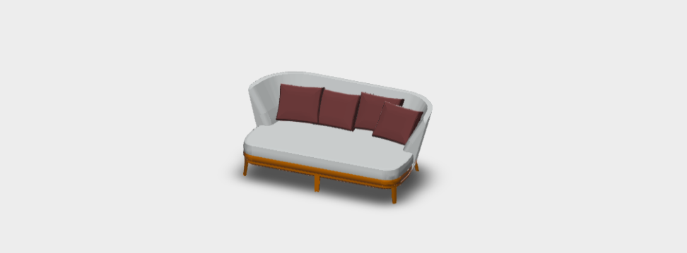 Download dwg CAD model Febo Sofa 2802BLT 