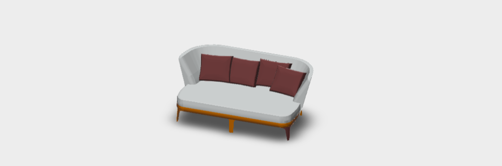 Download dwg CAD model Febo Sofa 2802BT 