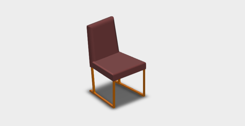 Download dwg CAD model Papilio Chair S42 