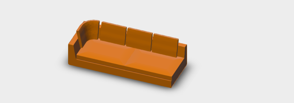 Download dwg CAD model Otium Sofa NU270S 2
