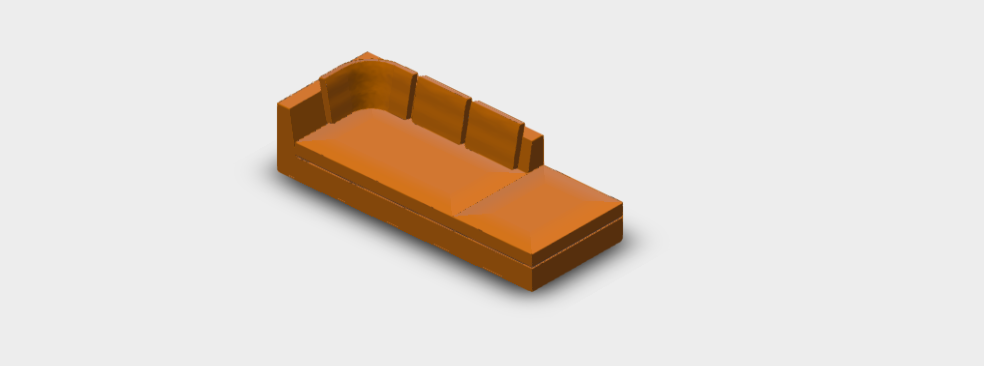 Download dwg CAD model Otium Sofa NU270TPS