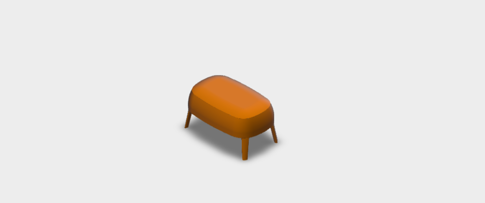 Download sketchup model Pouf Febo 2831T