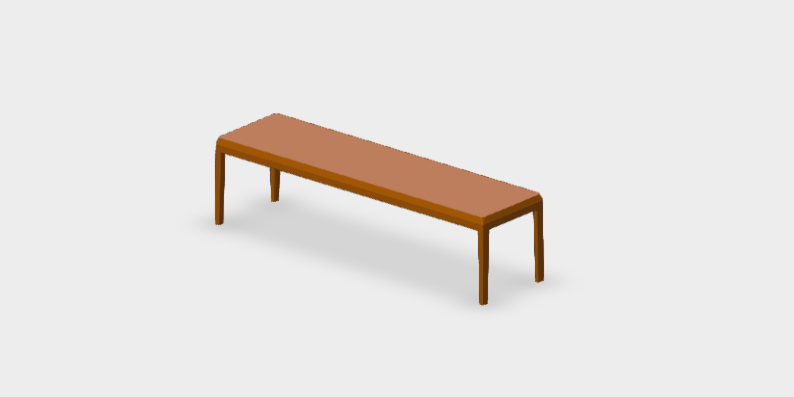 Download dwg CAD model Michel Low Table MT150 