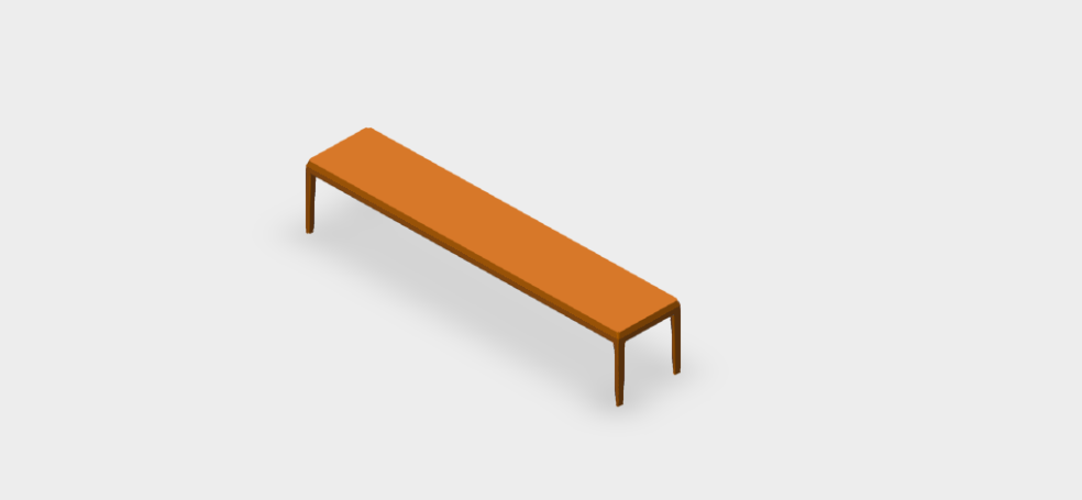 Download dwg CAD model Michel Low Table MT199