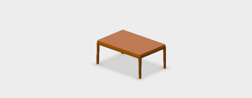 Download dwg CAD model Michel low Table MT90