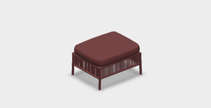 Download BIM model rfa Cricket Pouf 