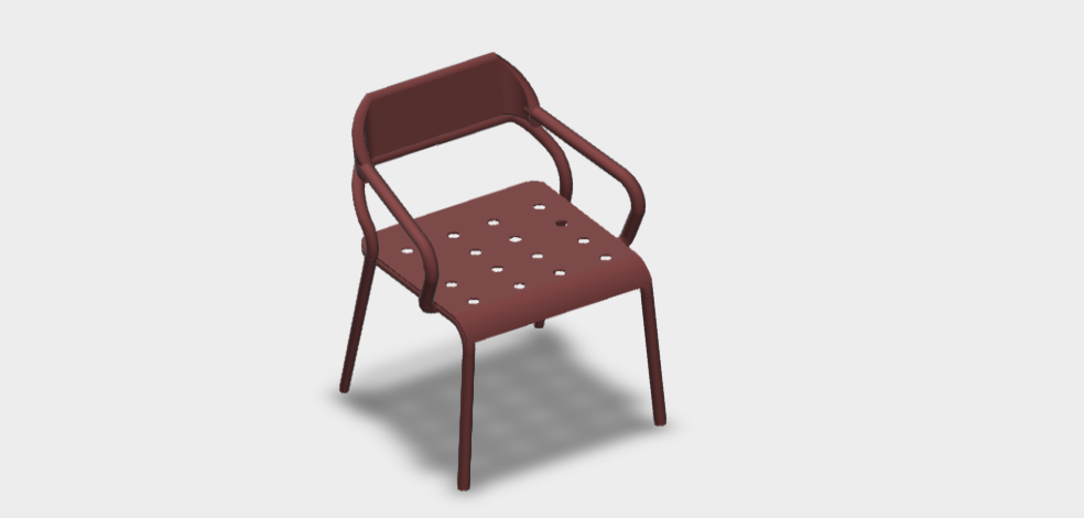 Download fbx model Noss Dining Armchair 