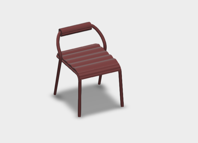 Download BIM model rfa Noss Easy Chair cushion 