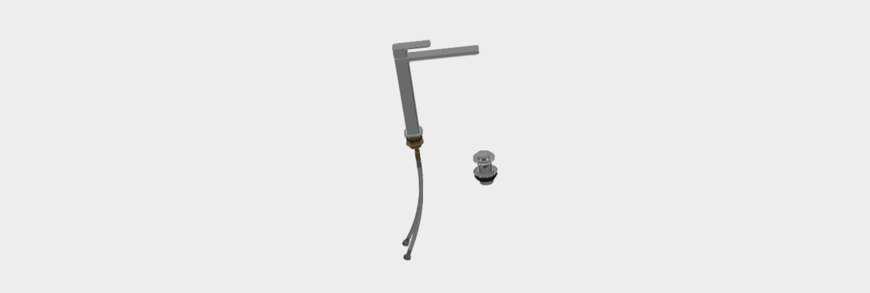 Download 3D model stp Timeless ART7414 mixer alto lavabo