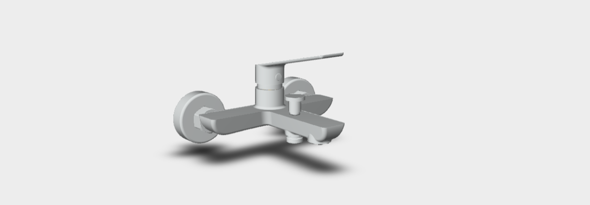 Download 3D model stp Sleek ART9900 vasca esterno 