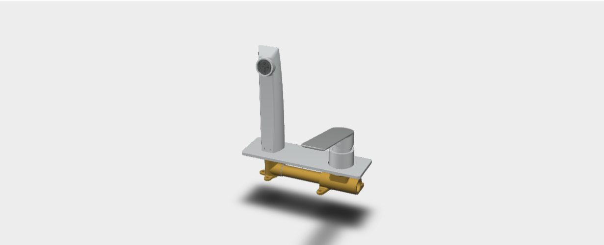 Download 3D model stp Sleek Mixer incasso ART9918 