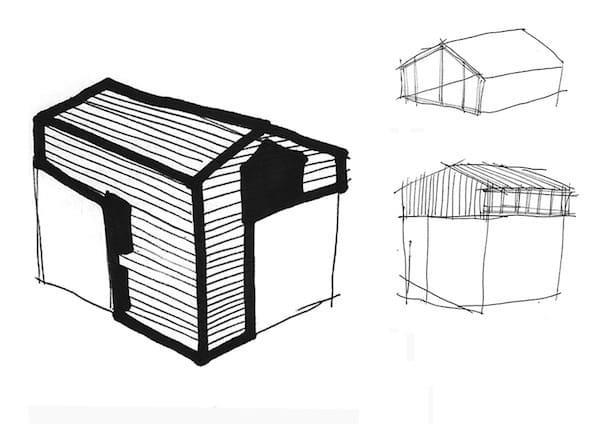 Wooden loft project layout - Varese