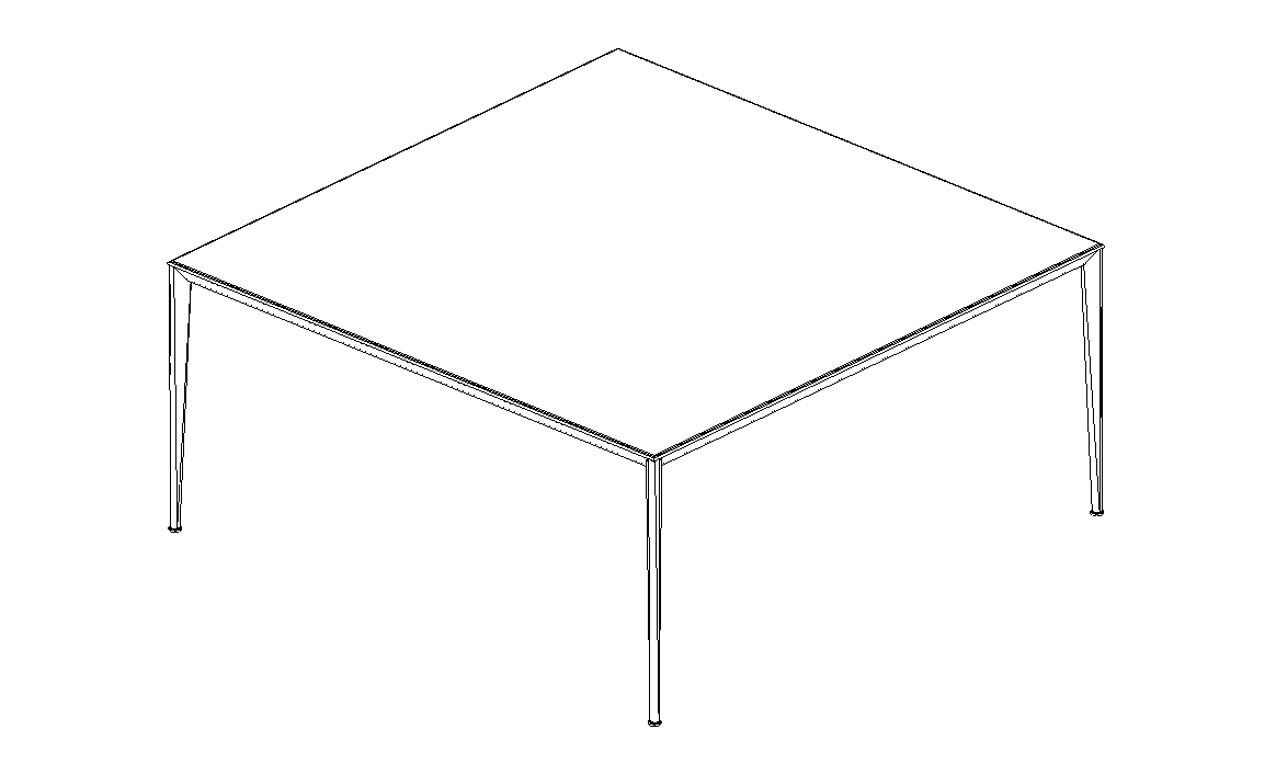 Download dwg CAD model Mirto Outdoor Table TMO162Q