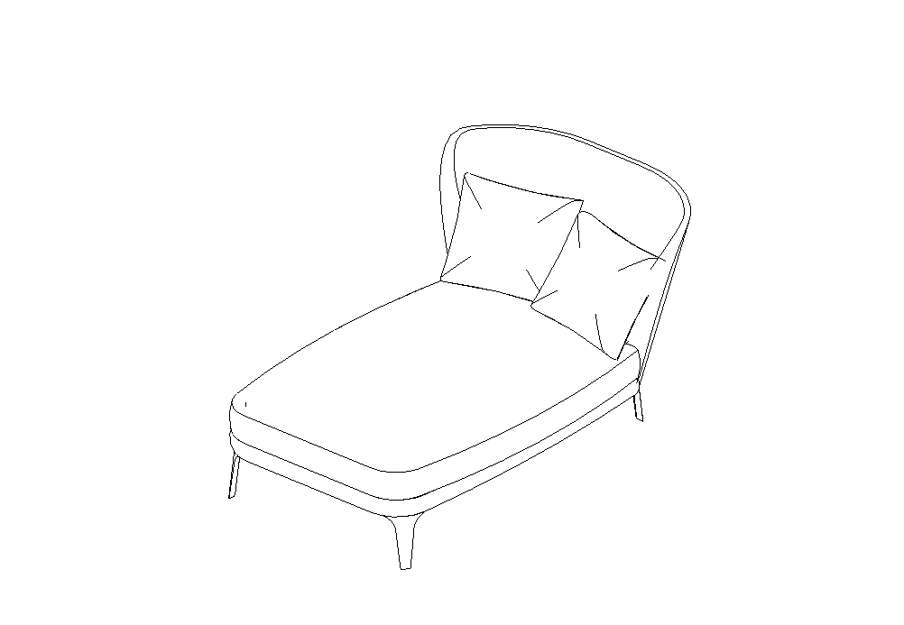Download BIM rfa Model Febo Sofa 2807LT