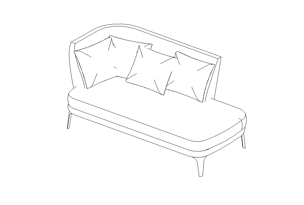 Download BIM model ifc Febo Sofa 2833CTS