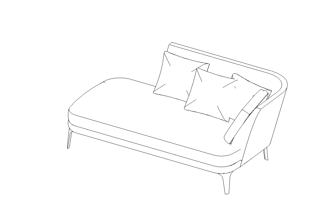 Downloadi BIM ifc model Febo Sofa 2833LTD
