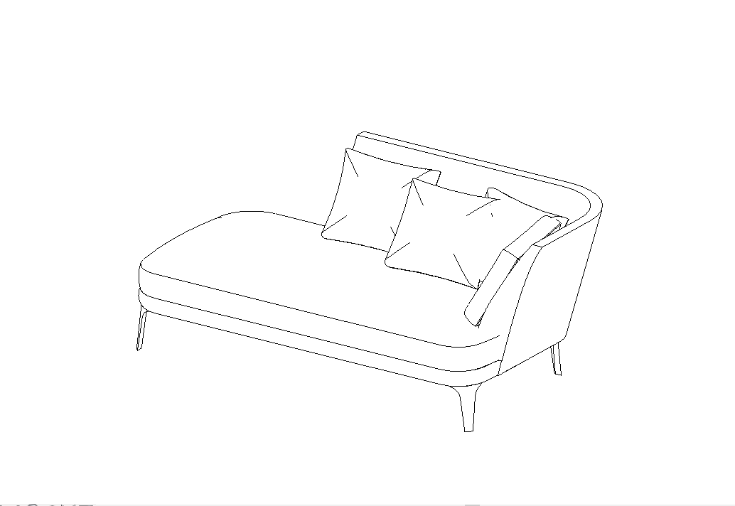 Download BIM rfa model Febo Sofa 2833TD