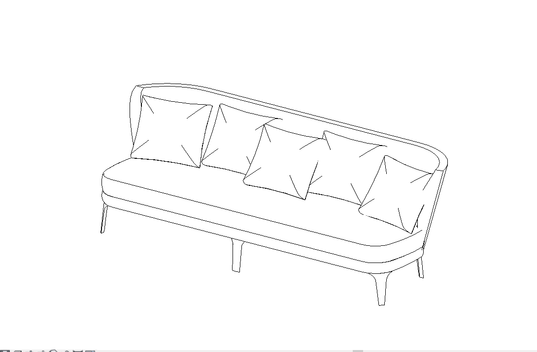 Download BIM rfa model Febo Sofa 2853CT 