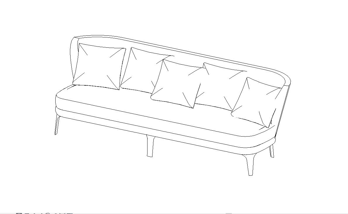 Download BIM rfa model Febo Sofa 2853T