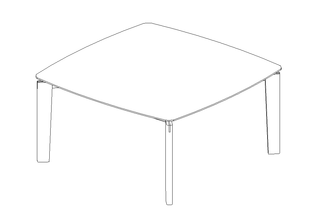 Download dwg CAD model Oskar Table TO150E