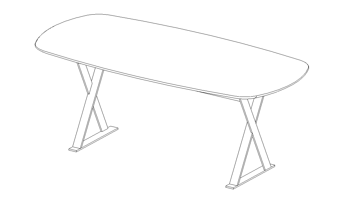 Download dwg CAD model Pathos table SMTE19