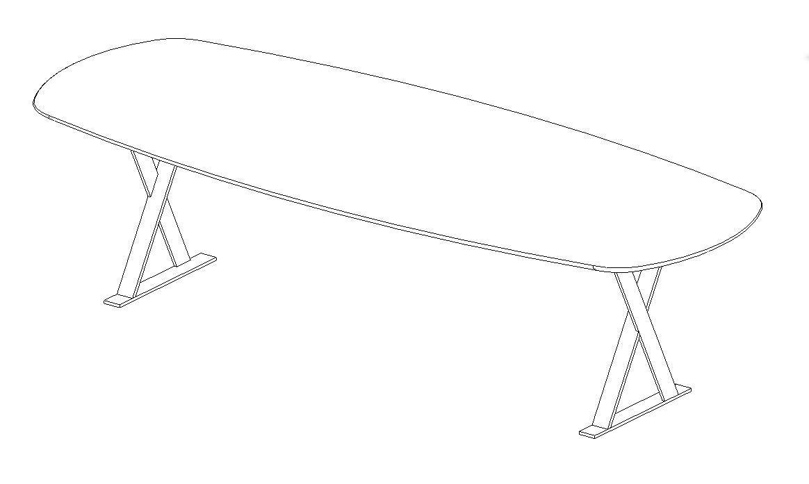 Download dwg CAD model Pathos Table TPA250